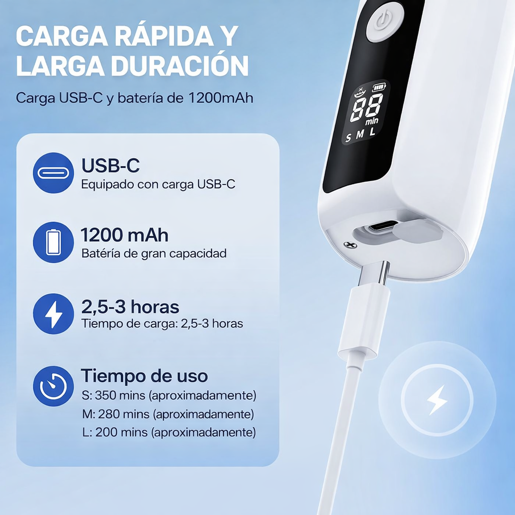 Nebulizador Portátil Pro -Alivio rápido para asma, bronquitis y alergias