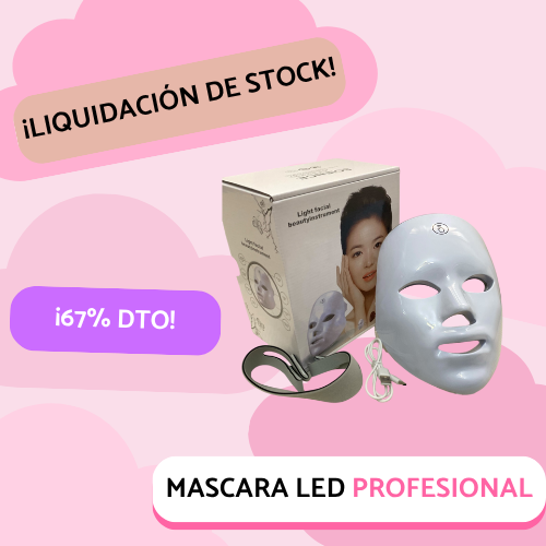 Máscara facial LED