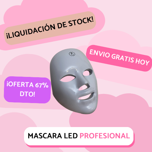 Máscara facial LED
